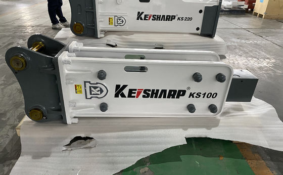 KS100 Excavator Hydraulic Rock Breaker Machine Top Type 75mm Chisel Diameter