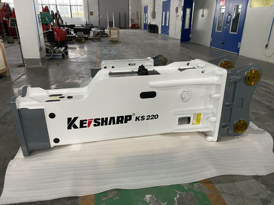 KS220 Silenced Type Hydraulic Excavator Breaker 190mm Chisel Diameter