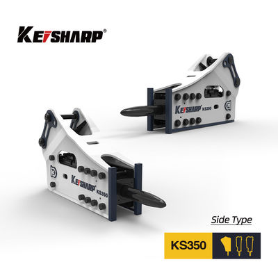 KS350 Side Type Hydraulic Breaker 165mm Chisel 150-300bpm Excavator Rock Breaker