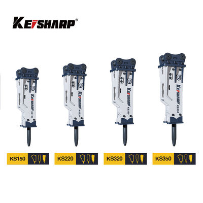 KS550 200mm Chisel Box Type Excavator Hydraulic Breakers For Mining / Metallurgy