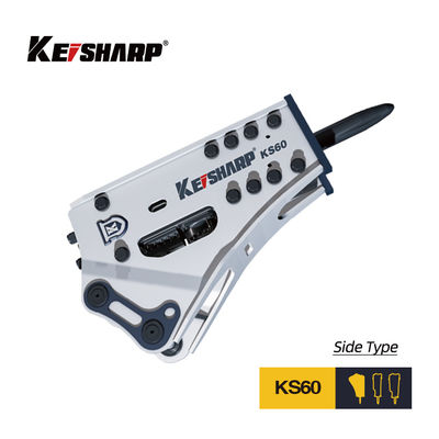 KS60 Side Type 53mm Chisel Diameter Hydraulic Breaker Machine Match 2.5-4.5ton Excavator