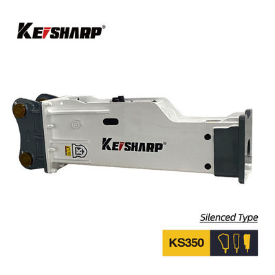 For 35-40 Ton Excavator KS350 Silenced Type Hydraulic Rock Breaker 165mm Chisel