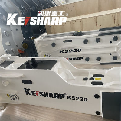 KS220 Silenced / Side / Top Type Hydraulic Breaker Hammer For Excavator
