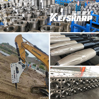 CE ISO Excavator Hydraulic Breakers Spare Parts Hydraulic Silenced Type