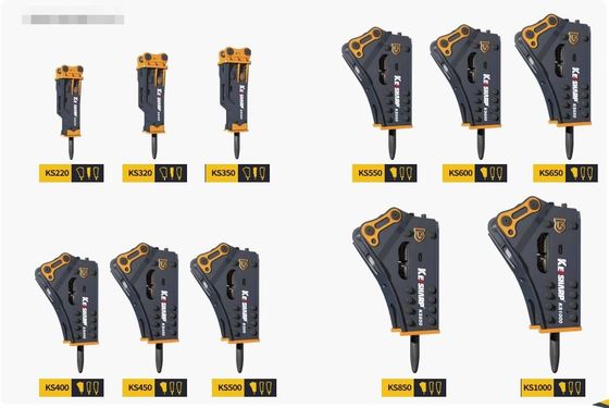 Construction Certificate ISO9001 Suitable for Various Excavator Tonnage Crushing Hammer