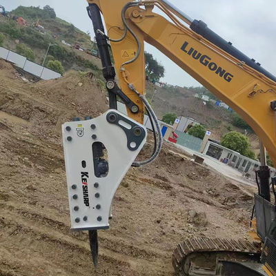 Heavy Hydraulic Stone Breaker For 50-60ton Excavator Guide / Irregular Shape