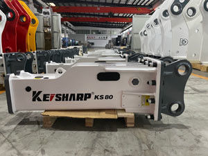 KS80 With 68mm Chisel Durable Versatility Hydraulic Breaker For Demolition Projects