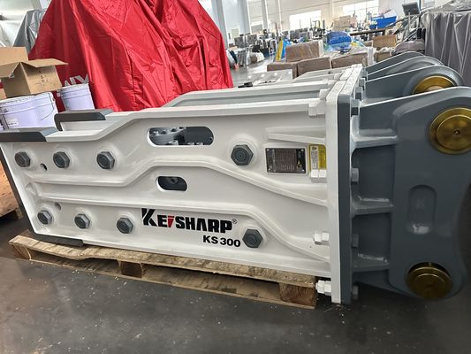 KS300 Top Type Hydraulic Breaker 190mm Chisel Diameter For 5250bpm Frequency
