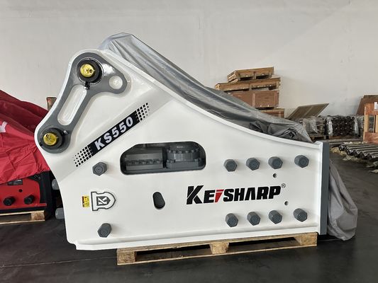 KS550 Side Type Hydraulic Breaker with 200mm Chisel Match 50-55t Excavator