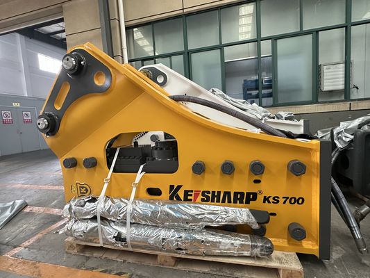 Efficiently Side Type Hydraulic Breaker 33500 J Strike Force 35-38 Bar Hydraulic Pressure