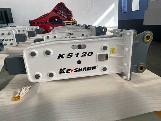 KS120 Excavator Hydraulic Rock Breaker Machine Top Type 85mm Chisel Diameter