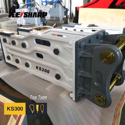 KS300 Excavator Hydraulic Rock Breaker Machine Top Type 150mm Chisel Diameter