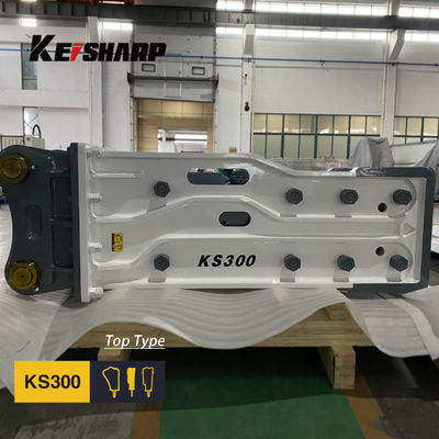 KS300 Excavator Hydraulic Rock Breaker Machine Top Type 150mm Chisel Diameter
