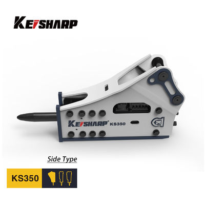 KS350 Side Type Hydraulic Breaker 165mm Chisel 150-300bpm Excavator Rock Breaker